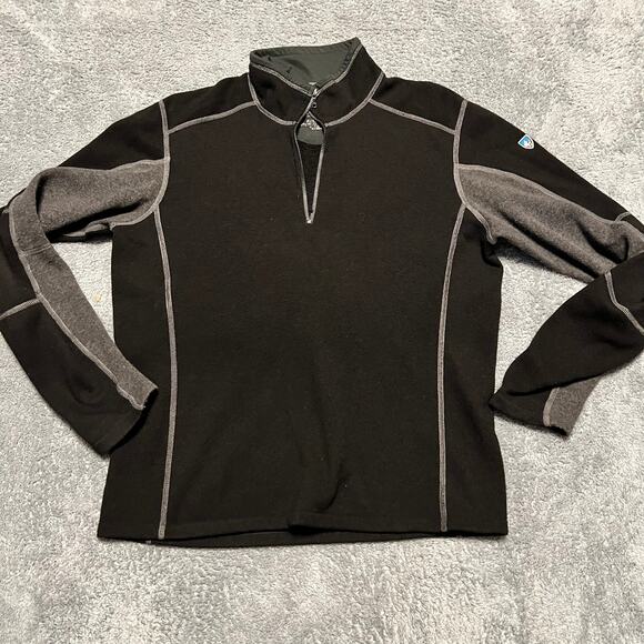 Kuhl Other - Kuhl Sweater Mens Medium Black Quarter Zip **